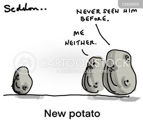 funny cartoon potatoes