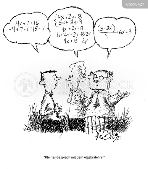 Cartoons und Karikaturen mit Algebralehrer