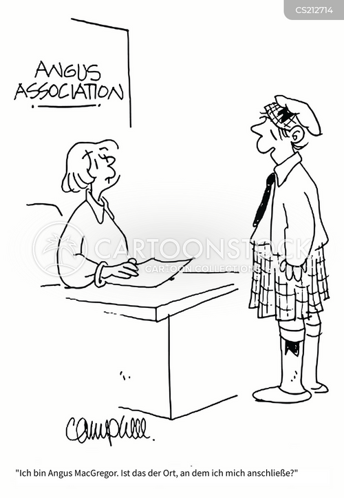Cartoons und Karikaturen mit Angus-rind