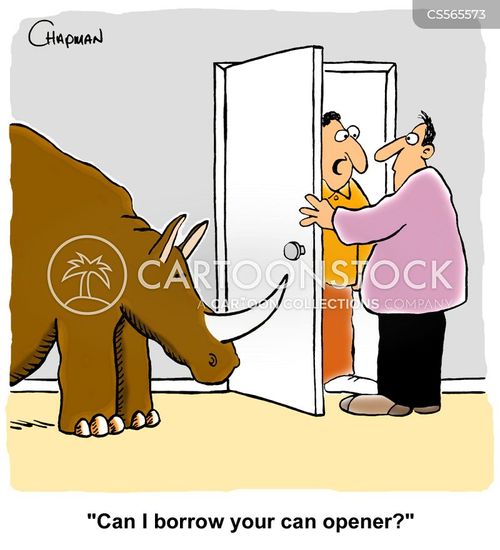 Can Opener Cartoons and Comics - funny pictures from CartoonStock