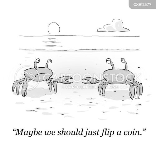 Liccar cartoon: Iowa coin flip