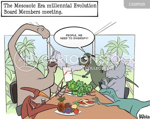 Mesozoic Era Cartoons and Comics - funny pictures from CartoonStock