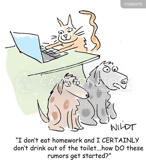 Dog Eat The Homework Cartoons and Comics - funny pictures from CartoonStock