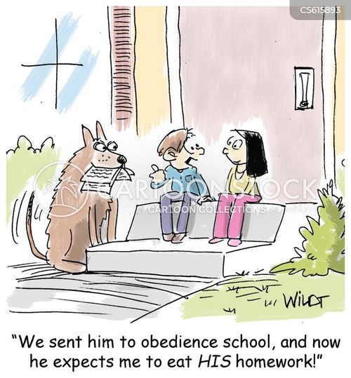 Dog Obedience School Cartoons and Comics - funny pictures from CartoonStock