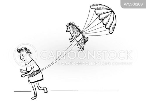 skydiving animated clipart excited