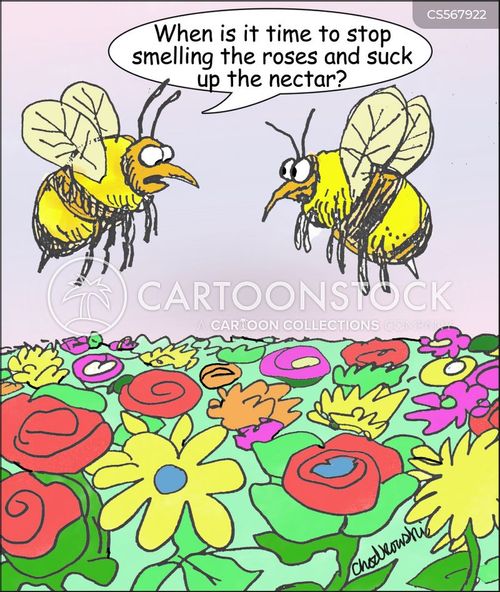 Nectar Collecting Cartoons and Comics - funny pictures from CartoonStock