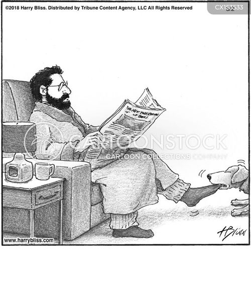 Trying To Read Cartoons and Comics - funny pictures from CartoonStock