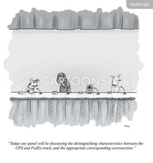 Panel Discussion Cartoons and Comics - funny pictures from CartoonStock