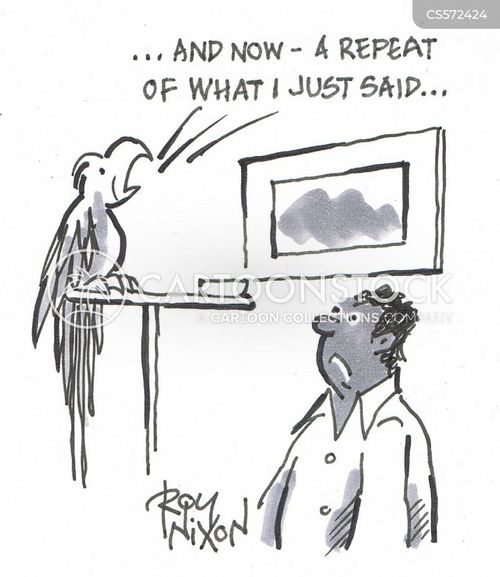 Teaching Parrots Cartoons and Comics - funny pictures from CartoonStock