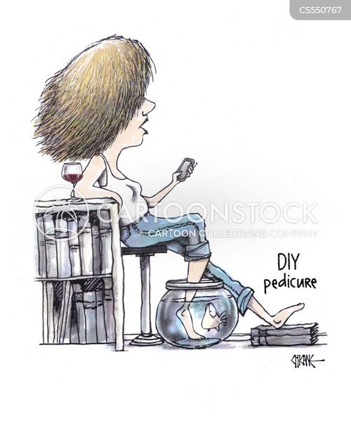 Pedicure Cartoons and Comics - funny pictures from CartoonStock