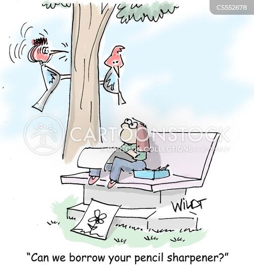 Funny Cartoon Pencil Sharpener - Art - Posters and Art Prints