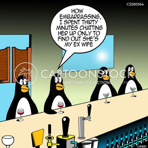 Embarrassed Penguin Cartoons and Comics - funny pictures from CartoonStock