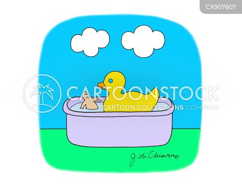 cute rubber duck cartoon