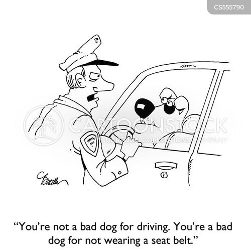 Seatbelts Cartoons and Comics funny pictures from CartoonStock