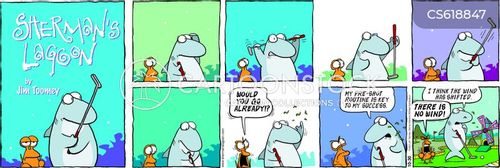 Pre Performance Routine Cartoon Pre-shot Routine Cartoons and Comics - funny pictures from CartoonStock