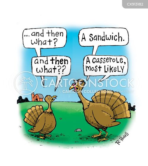 Turkey Casserole Cartoons and Comics - funny pictures from CartoonStock