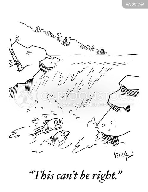 Outfall Cartoon Downstream Cartoons and Comics - funny pictures from CartoonStock