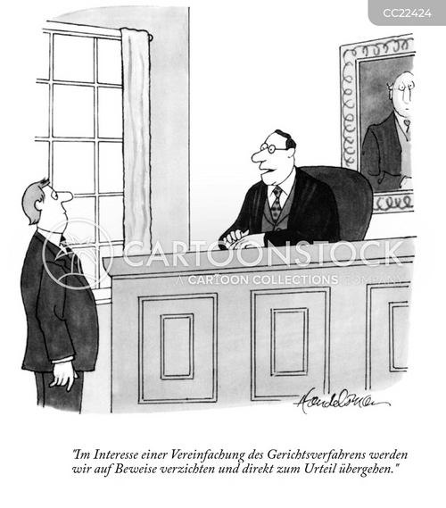 Cartoons und Karikaturen mit Richterliche Autorität