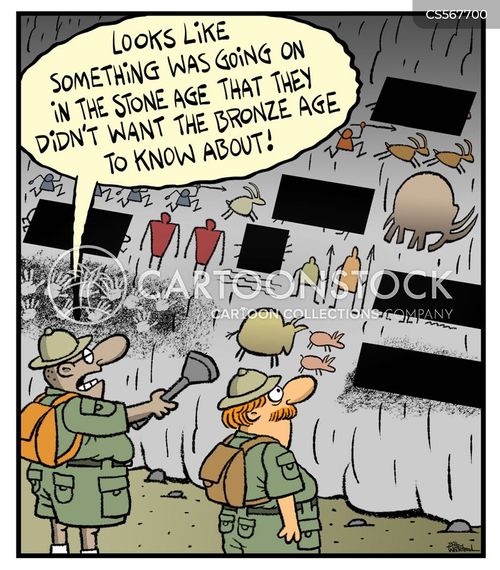 Stone Age Art Cartoons and Comics - funny pictures from CartoonStock