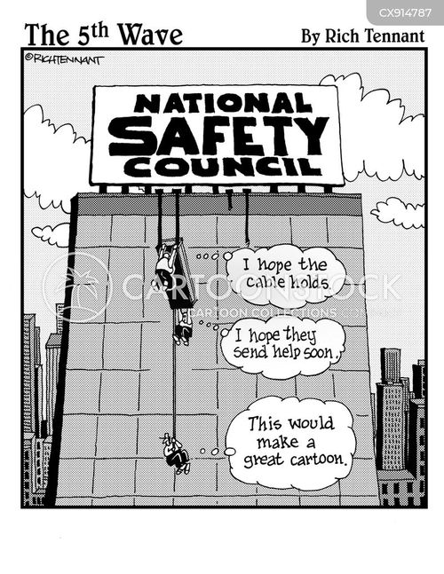 unsafe working conditions cartoon