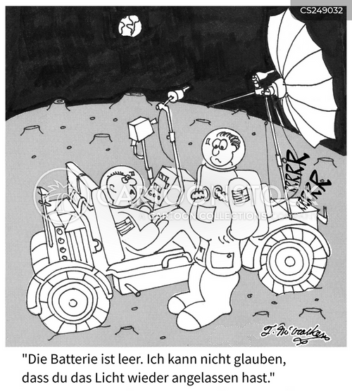 Cartoons und Karikaturen mit Apollo-programme