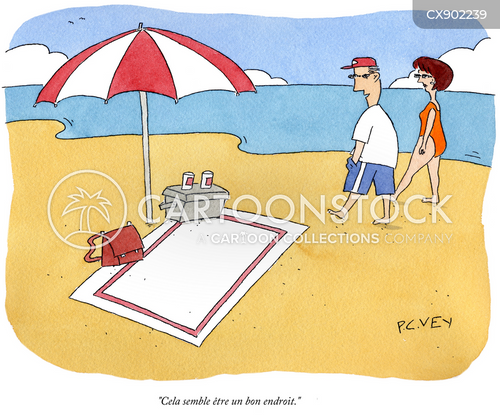 dessins-humoristique-et-caricatur-s-avec-culture-de-plage