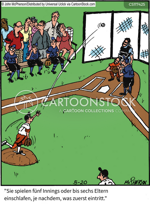 Extra Inning Cartoons Cartoons und Karikaturen mit Baseball-innings