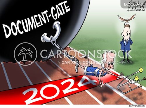 Elections 2024 Cartoons And Comics Funny Pictures From CartoonStock   Biden Classified Document Joe Biden Political Scandals Political Embarrassment Elections 2024 EC500840 Low 