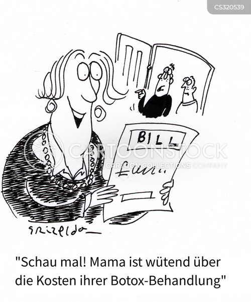 Cartoons und Karikaturen mit Zu Viel Botox