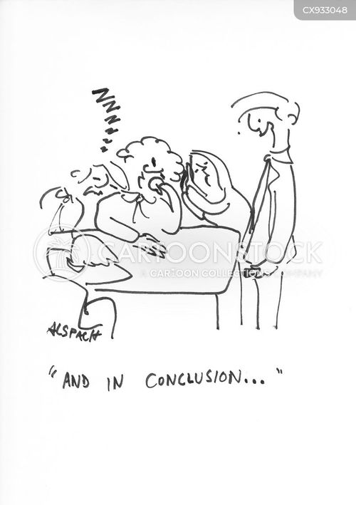 To Conclude Cartoon Conclusion Cartoons and Comics - funny pictures from CartoonStock