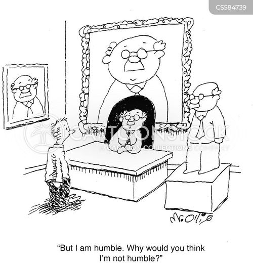 False Modesty Cartoons and Comics - funny pictures from CartoonStock