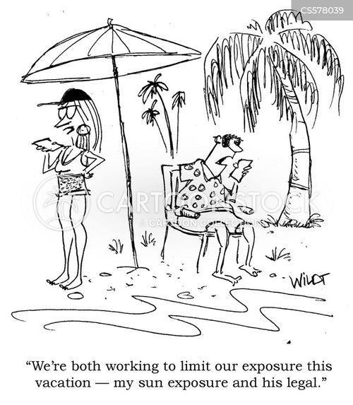 Sun Exposure Cartoons and Comics - funny pictures from CartoonStock