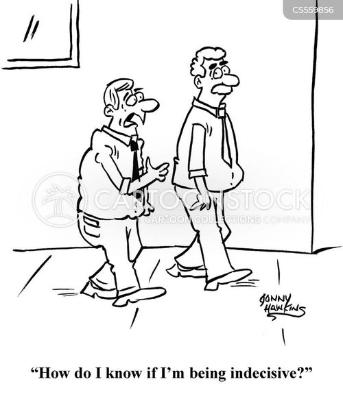 Business cartoon about analysis paralysis Stock Photo - Alamy