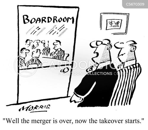 Report Merging Cartoon Mergers And Takeovers Cartoons and Comics - funny pictures from ...