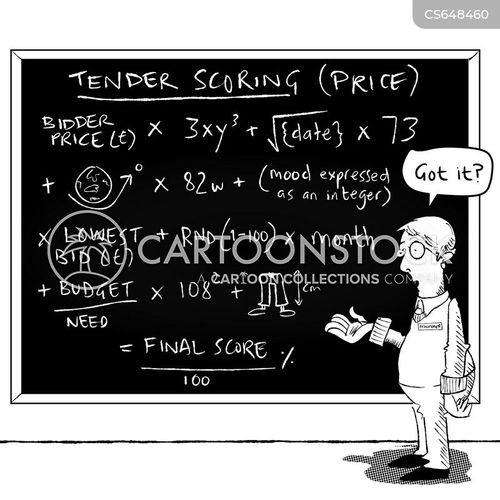 Bid Evaluation Cartoons and Comics - funny pictures from CartoonStock
