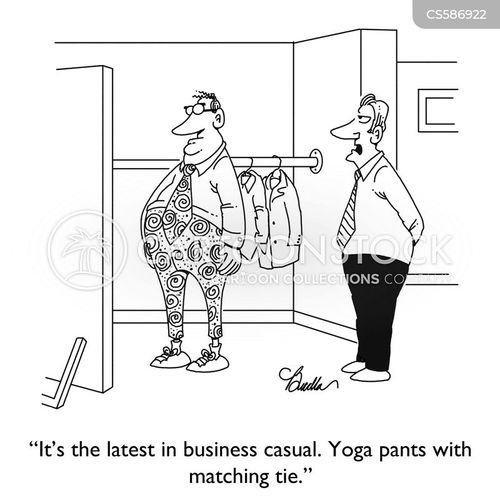 Yoga Pants Cartoons and Comics - funny pictures from CartoonStock