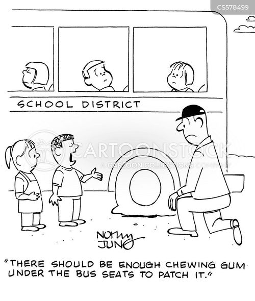 Stuck Chewing Gum Cartoons and Comics - funny pictures from CartoonStock