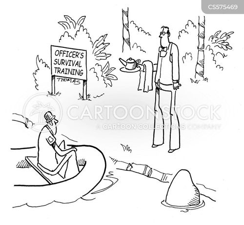 Survival Training Cartoons and Comics - funny pictures from CartoonStock