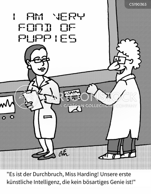Cartoons und Karikaturen mit Computer-intelligenz