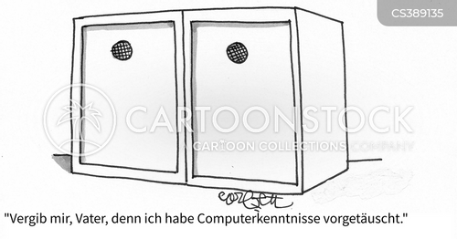Cartoons und Karikaturen mit Confessional Booths