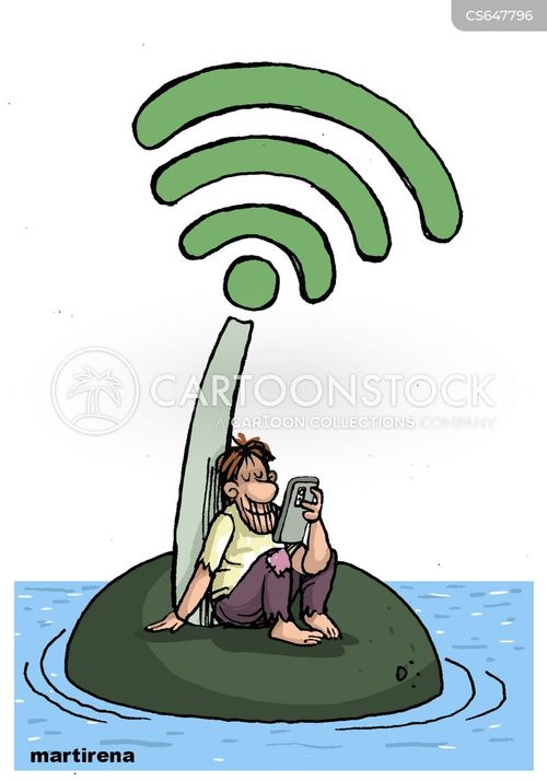 Wifi Symbol Cartoons and Comics - funny pictures from CartoonStock