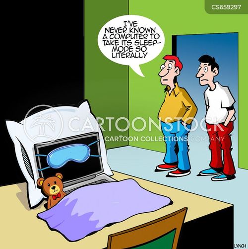Sleep Mode Cartoons and Comics - funny pictures from CartoonStock
