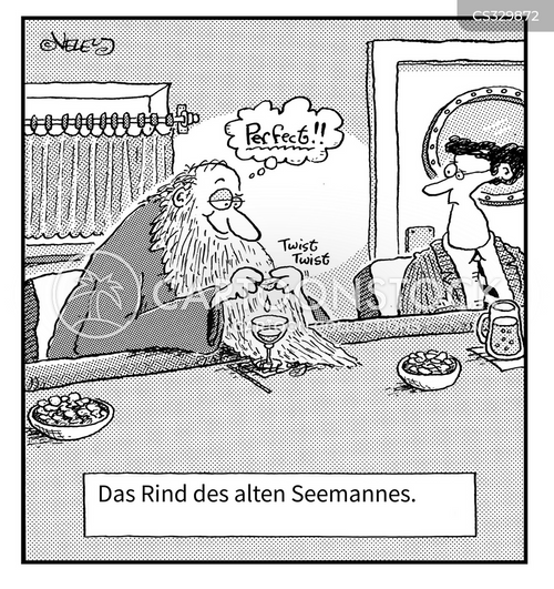 Cartoons und Karikaturen mit Der Rime Des Alten Seefahrers