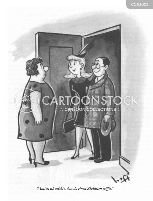 Cartoons und Karikaturen mit Zivilist