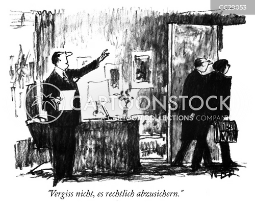 Cartoons und Karikaturen mit Bindende Vereinbarungen