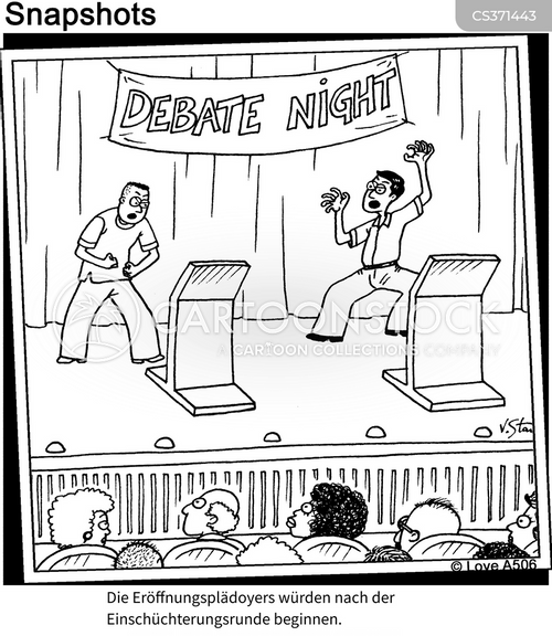 Cartoons und Karikaturen mit Debattentaktiken