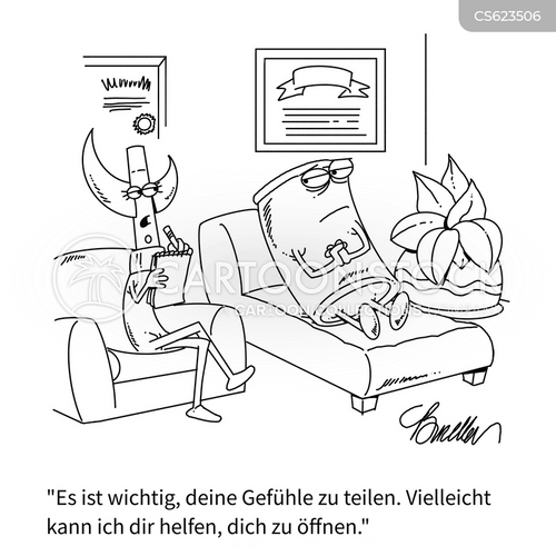 Cartoons und Karikaturen mit Psychologische Hilfe