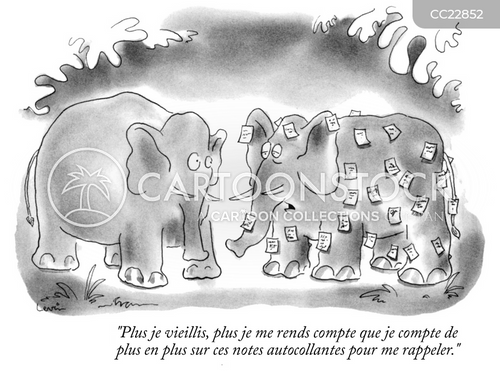 Dessins humoristique et caricaturés avec Éléphant