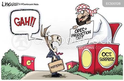 Oil Production Cut Cartoons and Comics funny pictures from CartoonStock