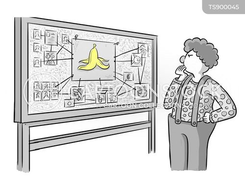 trip hazard cartoon with banana and the caption The Banana Crime by Ellis Rosen